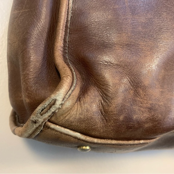 Coach VTG Rare Leather Large Shoulder Tote Bag 7303 USA - Picture 3 of 14